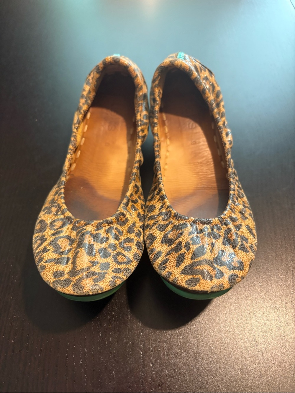Tieks Leopard Print Ballet Flats Size 9